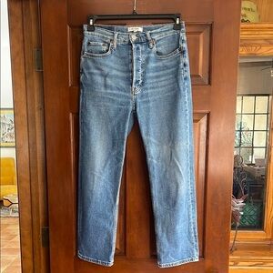 RE/DONE STOVEPIPE JEANS SIZE 29